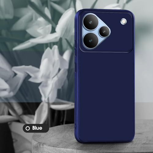 Image of Back Cover for Realme P4 5G | Full Camera Protection | Premium Liquid Silicon Case | Flexible Bumper Case for Realme P4 5G (Dark Blue)