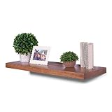 DAKODA LOVE Floating Shelves | Solid Oak | Premium Craftsman Quality | Heavy Duty Hidden Bracket | 2