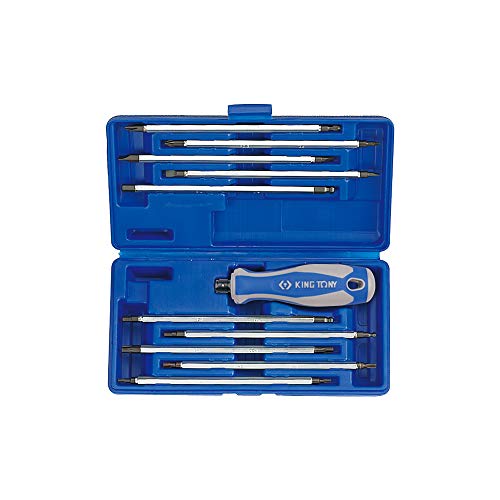Coffret de tournevis King Tony 32518MR complet avec 11 lames réversibles
