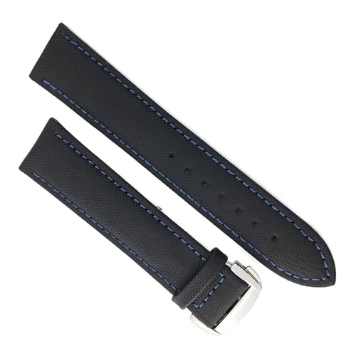 Sangle de montre en nylon LAMGUL 20mm en toile ajustable pour bracelet Longines
