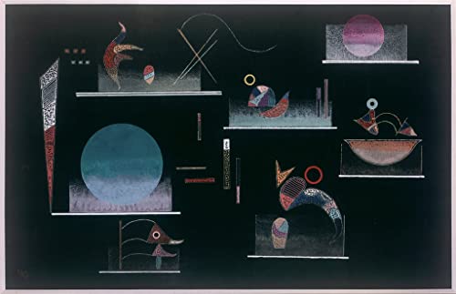Peinture Murale Kandinsky Grand Format Toile Abstraite Salon 60x90