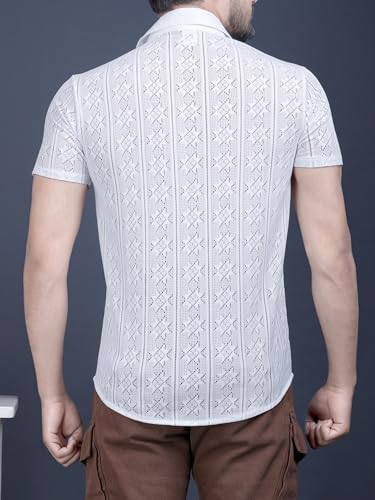Image of Noble Monk Men's Regular Fit Polo Shirt | 3 /4 Sleeve | Casual Shirt for Men