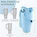 JEBEALUO Water Bottle Carrier Bag with Phone Pocket for Stanley Cup 40/30 oz, Water Bottle Holder with Adjustable Strap& Straw Cover, Stanley Cup Accessories (Blue)