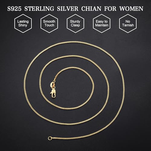Goldegg 925 Sterling Silver 1mm Box Chain - image 7