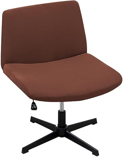 Miniatura 2 de Paquete de 2 fundas de elastano para silla de escritorio, con tirantes cruzados, para asiento ancho y respaldo medio, giratoria, para sala de estar