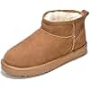 Project Cloud Genuine Suede Ankle Boots for Women - Water Resistant with Memory Foam Insole Winter Boots for Women - Trending Shoes & Comfortable Women's Ankle Boots (Hippy, Chestnut, 8)
