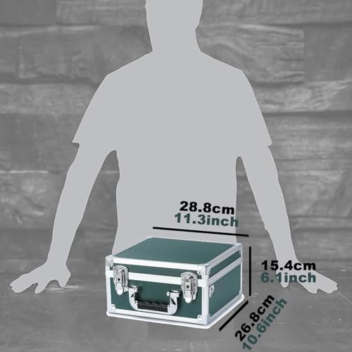 Collectable Trading Card Cases, Toploaders Storage Box, Magnetic Card Storage Hard Cabinet, Graded Card Storage Case, Sports & Trading Collector Storage Box (Green, Medium) - 1
