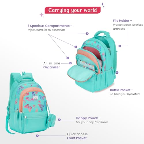 Image of Genie Backpack for Women & Girls (27L) | Trendy Casual & College Casual Backpack | Multi-Compartment, Water Resistant
