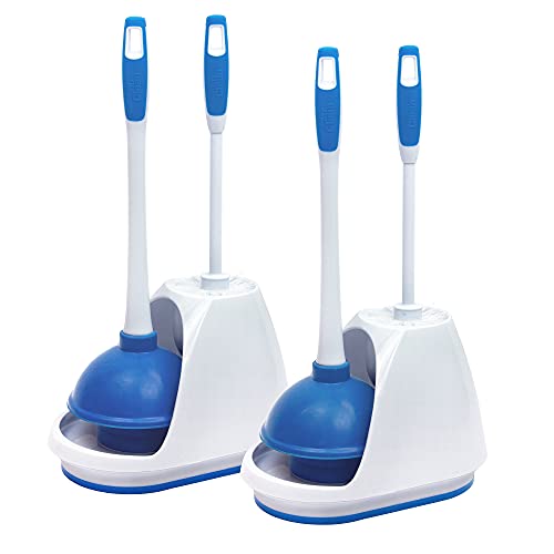 Mr. Clean Toilet Bowl Brush and Plunger Caddy Combo (Set of 2)