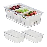 Relaxdays Органайзер за хладилник, комплект от...