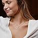Ava Riley Dainty Necklace for Women,Silver Karma Choker Necklace for Women, Pearl Lock Bar Karma Circle Trendy Choker Jewelry