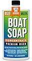 Premium Grade Boat Soap, Marine Concentrate Cleaner, 32 Oz, Wash and Wax for Freshwater and Saltwater Use, Cleans Fiberglass Boat Hulls, RVs, Marine Cleaning Supplies