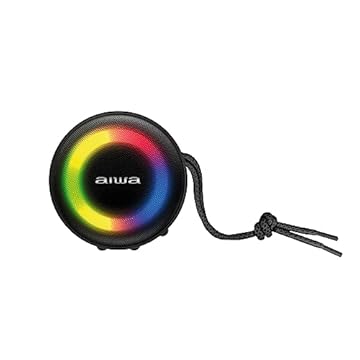 Caixa de Som Speaker, Aiwa, Bluetooth, Luzes Multicores, IP65 - AWS-SP-02