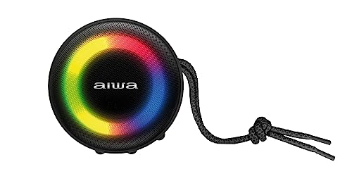 Caixa de Som Speaker, Aiwa, Bluetooth, Luzes Multicores, IP65 - AWS-SP-02