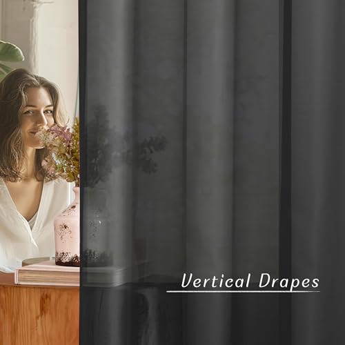 image for NICETOWN Sheer Window Curtain 84
