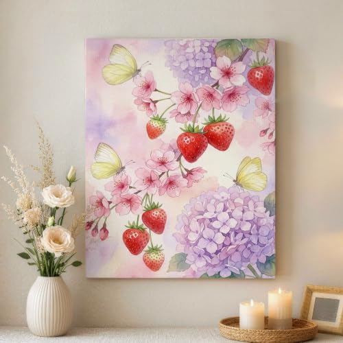 Lienzo floral de primavera que llena de luz y frescura abstracta las estancias de tu hogar