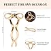 French Hair Pin for Women Bow French Twist Hair Pin Metal