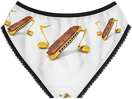 SpreadPassion Harmonica Panties, Harmonica Underwear, Briefs, Cotton Briefs, Funny Underwear, Panties For Women