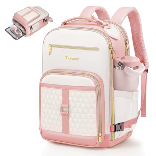 Taygeer United Airlines Personal Item Backpack 17x10x9 Pink