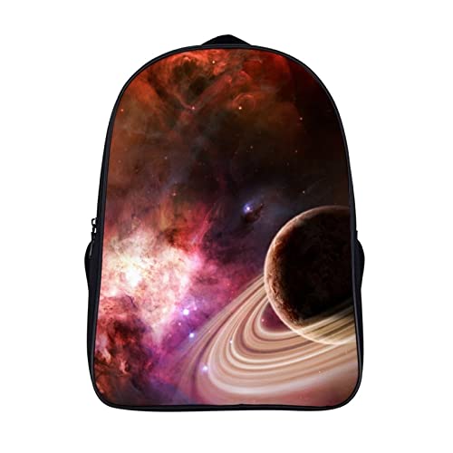 Sac à dos cool anneau planétaire, grand sac d'école de voyage pour enfant et adulte 40cm