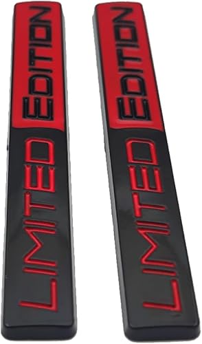 Miniatura 3 de 2 calcomanías de metal de edición limitada con logotipo, guardabarros, tapa de automóvil, para portón trasero y maletero Turbo (negro rojo)