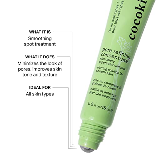 Cocokind Pore Refining Concentrate, Pore Minimizer And Smoothing Spot Treatment With Squalane, Celery Superseed, & Aloe Vera #TOP1