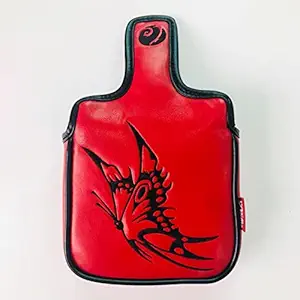 Universal Golf Mallet Putter Cover Square Headcover Magnetic Closure Guard Butterfly Red