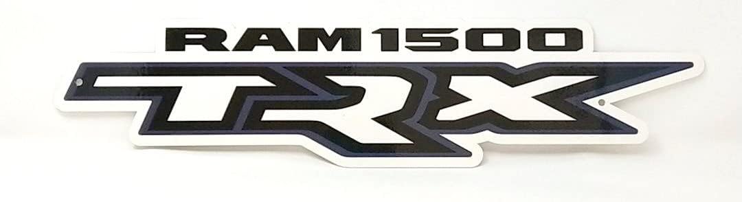RAM 1500 TRX Truck Steel Sign - Black (Large - 30" X 7")