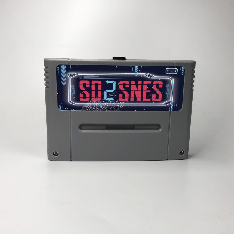 Cartucho Flash SD2SNES Rev. X compatible con Super Nintendo y Super Famicom (Gris)