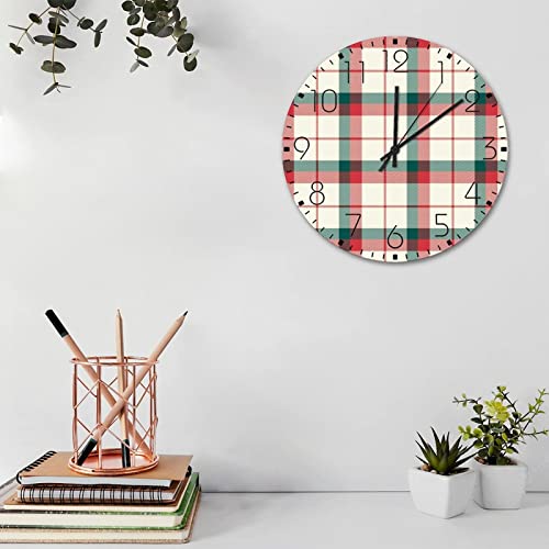 Horloge murale de chambre d'enfant ronde en bois motif rustique pour apaiser les nuits de bébé - 4