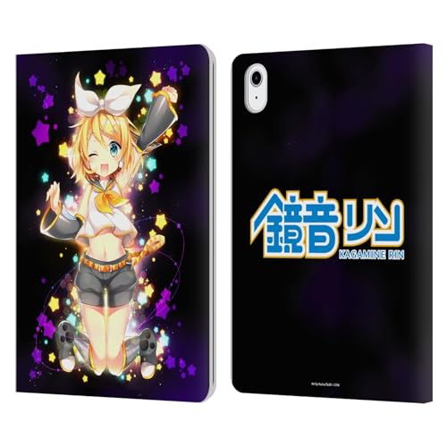 Funda de cuero Hatsune Miku compatible con iPad Air 2020 y 2022 carcasa Rin Len Kagamine