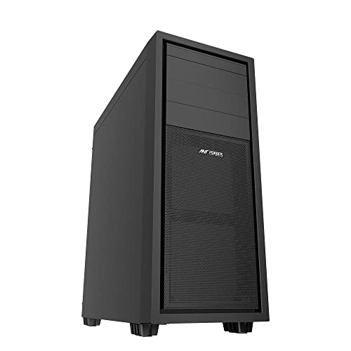 Ant Esports SX310 PRO Mid- Tower Computer Case/Gaming Cabinet – Black | Support E-ATX, ATX, Micro-ATX, Mini-ITX | Pre- Installed 1 Rear Fan