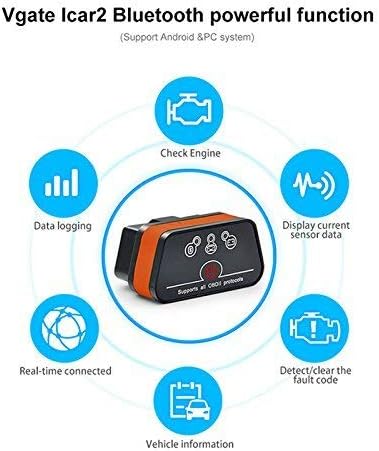 vgate OBD2 Scanner iCar2 Bluetooth Diagnostic Tool Support All OBD Protocals for Android Devices