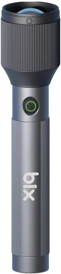 Bix Flashlight BX2143FL 24W LED, Max. 1100 L men Parlakl k ve 950 Metreye Kadar Menzilli, Zoom  zellikli  arj Edilebilir Kamp ve Acil Durumlar i in  ok Modlu Kompakt El Feneri [Enerji S n f  A]