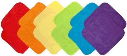 Neat Solutions Solid Knit Terry Washcloth Set, Multi-color, 12-Count