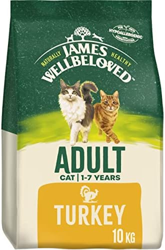 James Wellbeloved Adult Grain-Free Turkey 1.5 kg Bag, Hypoallergenic Dry Cat Food