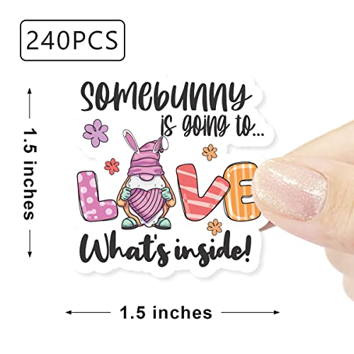 Somebunny Is Going To 240 Piece Easter Stickers,Cute Business Envelopes Stickers For Handmade Goods/Small Business Packages,Easter Theme Small Shop Business Stickers For Envelopes Seals #TOP1