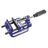 Alyco 199330 Manueller Aufsatz-Schraubstock, Kapazität 100 mm, Stärke 300 kg, mit Komponentengriff