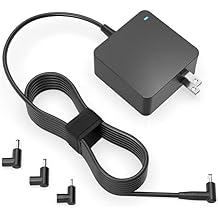Superer Laptop Charger Fit for Asus Vivobook, Zenbook and More Series Power Cord, Power Lamp, Extended Cable, Round Connector, 65W, 45W, 33W