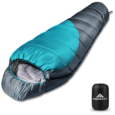 Forceatt Mummy Sleeping Bag,Applicable temperature is -10 to 15 degree Celsius,3 to 4 Season,compact Sleeping Bag Fit for Adults and Kids,lightweight,Waterproof and Tearproof,for Hiking and Camping Cover