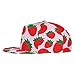 Men Women Strawberry Fruit Baseball Cap Snapback Dad Hat for Camping Golf Outdoor, Fashionable Comfortable Fit Peaked Cap