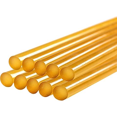 Hot Melt Glue Sticks, Randalfy Paintless Dent Repair Tool Glue Sticks, Auto Dent Puller Strong Viscosity Glue Sticks for Hot Melt Glue Gun, Dings Hail Removal Tools Set - 10pcs Yellow Glue Sticks Cover