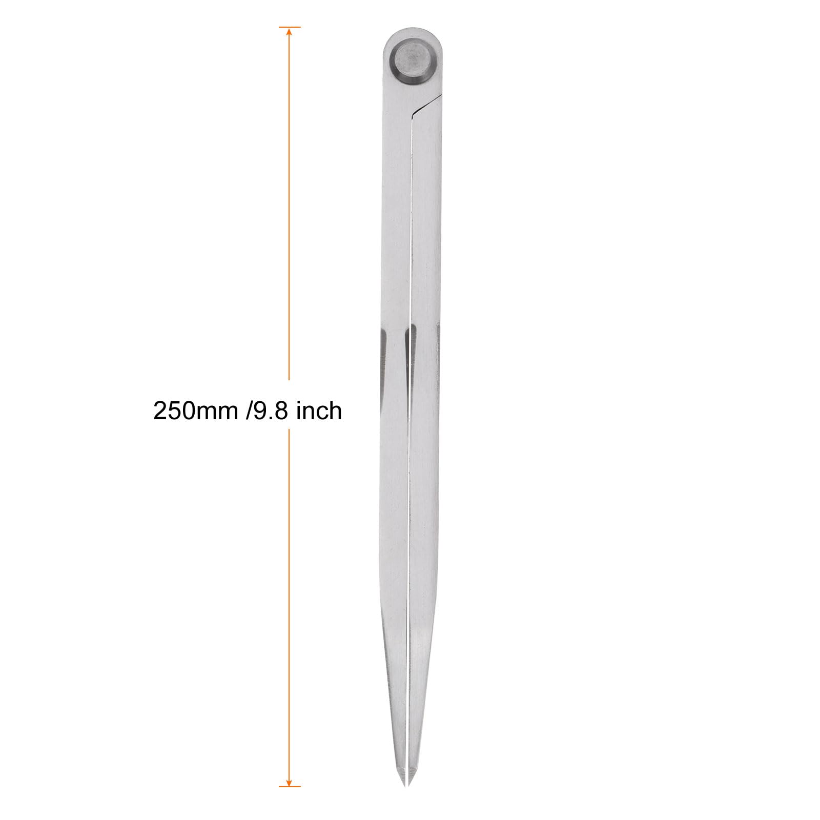 QUARKZMAN Divisor de Navegación de 10 Pulgadas (250 mm) Ajustable, Brújula de Patrón Recto para Dibujo de Geometría en Trabajos de Metal y Carpintería