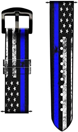 Miniatura 3 de CA0632 - Correa de piel y silicona para reloj inteligente Samsung Galaxy Watch, Watch3 Active, Active2, Gear Sport, Gear S2 Classic Size (0.787in)