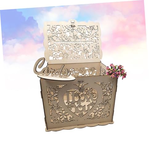 Caja de madera para bodas: guarda tus sobres de banquetes de forma segura 7