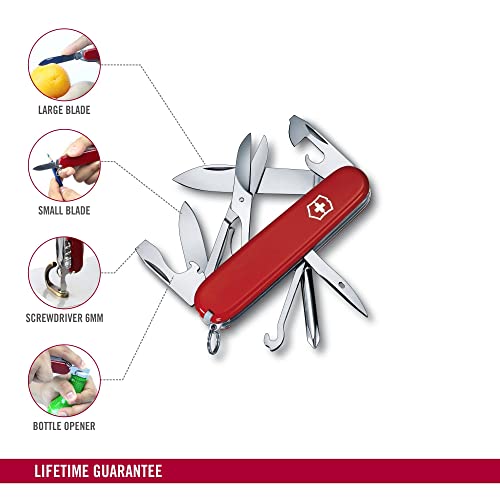 Victorinox Super Tinker 1.4703 Schweizer Taschenmesser Anzahl Funktionen 14 14703 Rot Mittelrot. OS – Ansicht 3