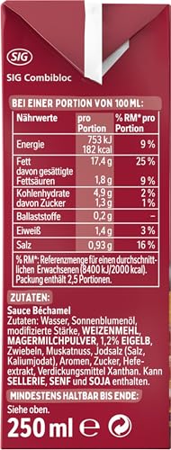 THOMY Les Sauces Béchamel, 250ml Combiblock, 1er Pack (1x250ml)