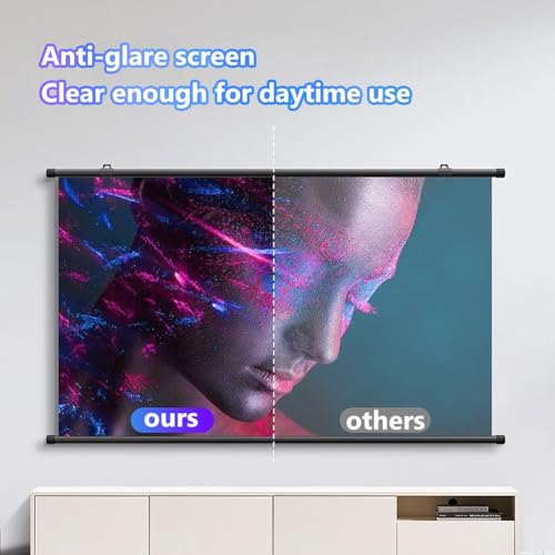 Pantalla manual retráctil 60in 16:9 para proyector miniatura 4