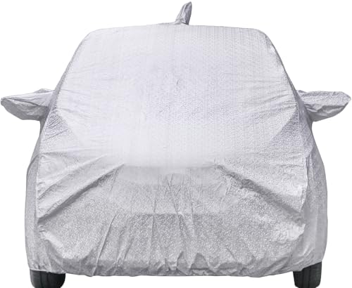 Image of Corolla Altis Waterproof Car Cover with Mirror Pockets, Shinning Silver Design, Non Woven Fabric,Triple Stitched, Compatible with Toyota Corolla Altis Car Cover (2008 to 2024), Car Accessories