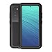 Produktbild qichenlu Panzer Rüstung Schwarz Alu Hybrid Silikon Metall Gehäuse für S20 Plus,Integriertes Display Schutz Glas Bruchsicher Outdoor Case Ganzkörper Stoßfeste Hülle für Samsung Galaxy S20 Plus